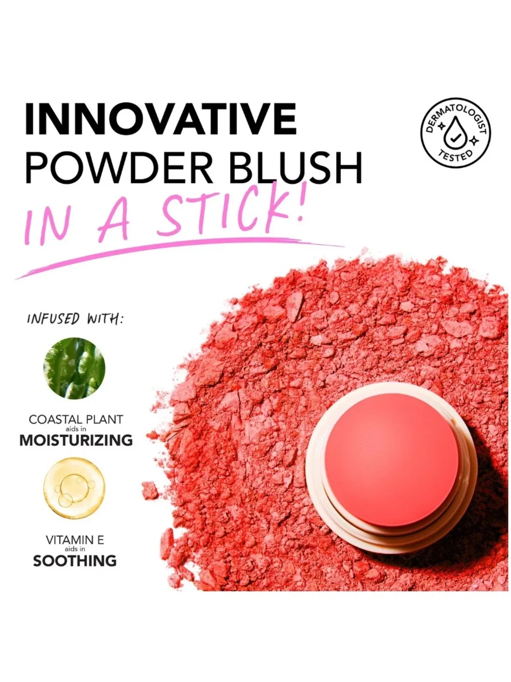 POLITE SOCIETY POLITE POPS POWDER BLUSH STICK;—PALM SPRINGS